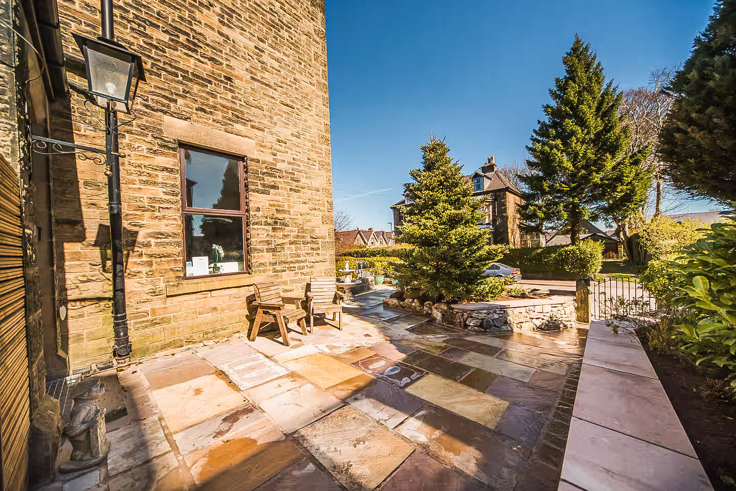 Garden and patio