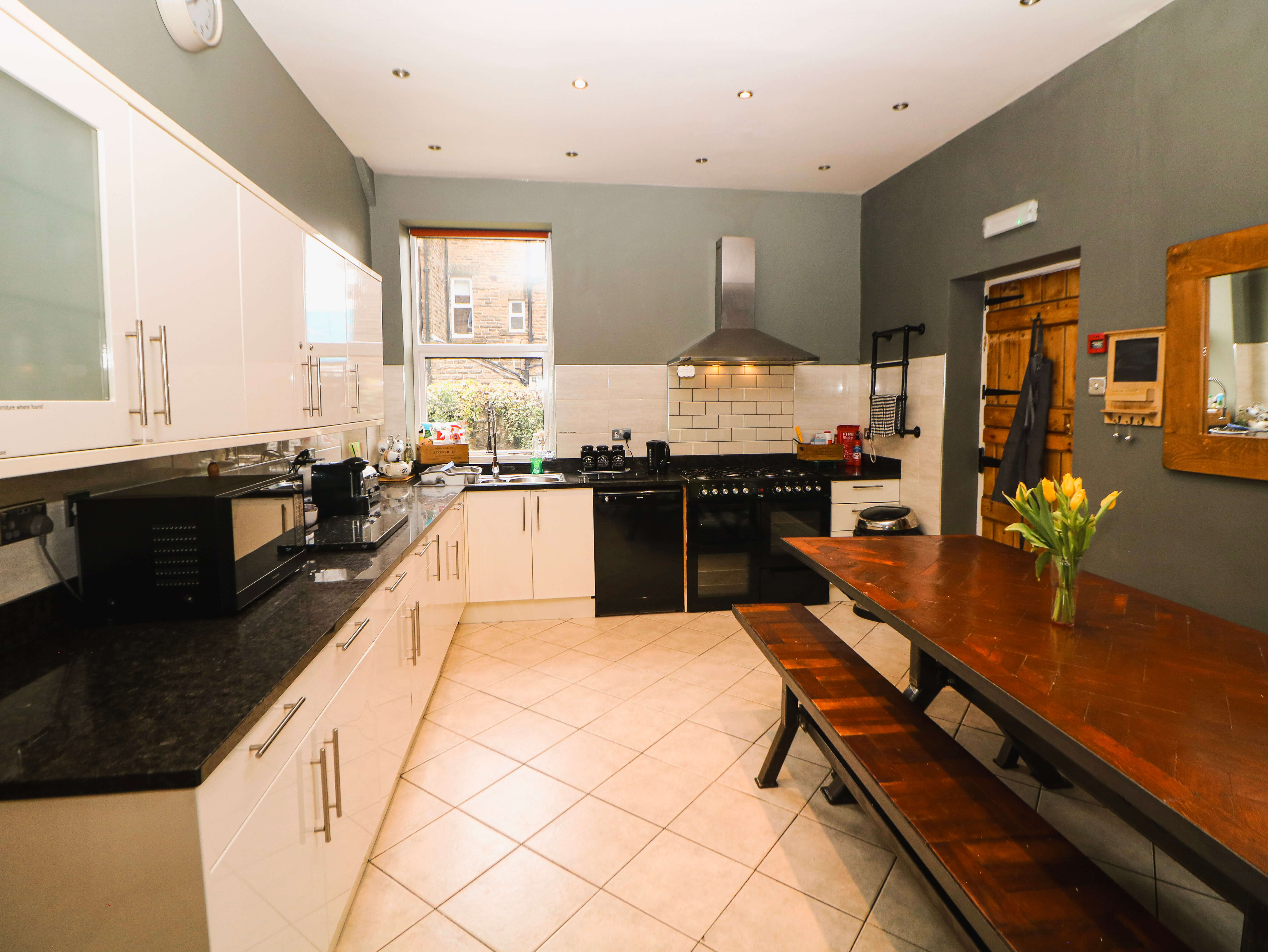 The kitchen at Compton Guest House