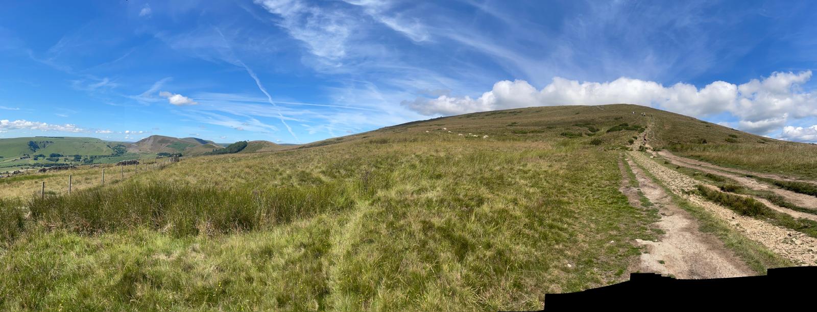 The rolling hills of the Peak District